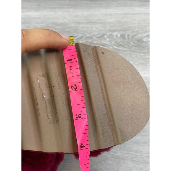 Koolaburra by UGG Furr-ah Women's Sandals Pink 7 Slide Flat Buckle Slip On Shoes - Picture 12 of 12